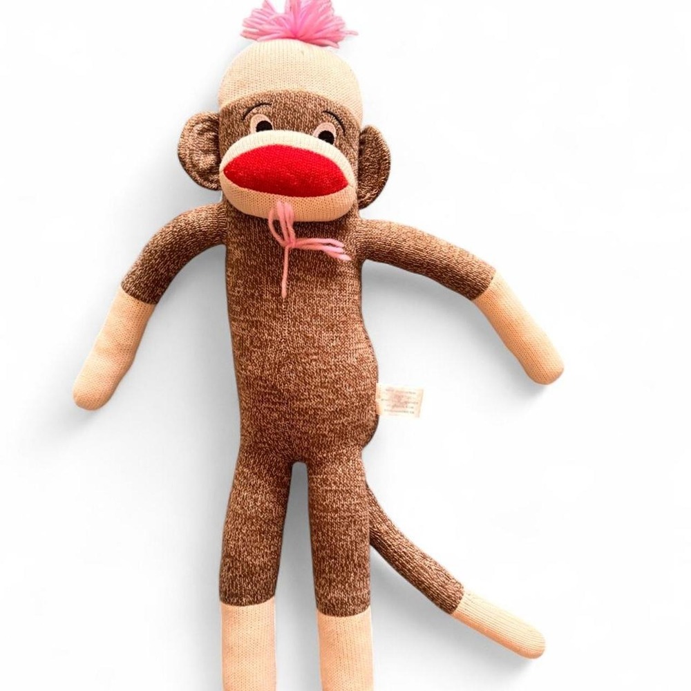 Traditional Classic Sock Monkey Plush